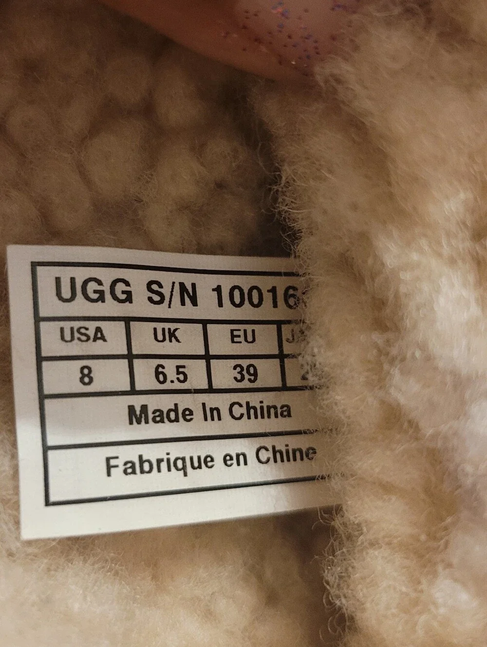 UGG black suede boots with fur lining, Size US 8 - Picture 6 of 8